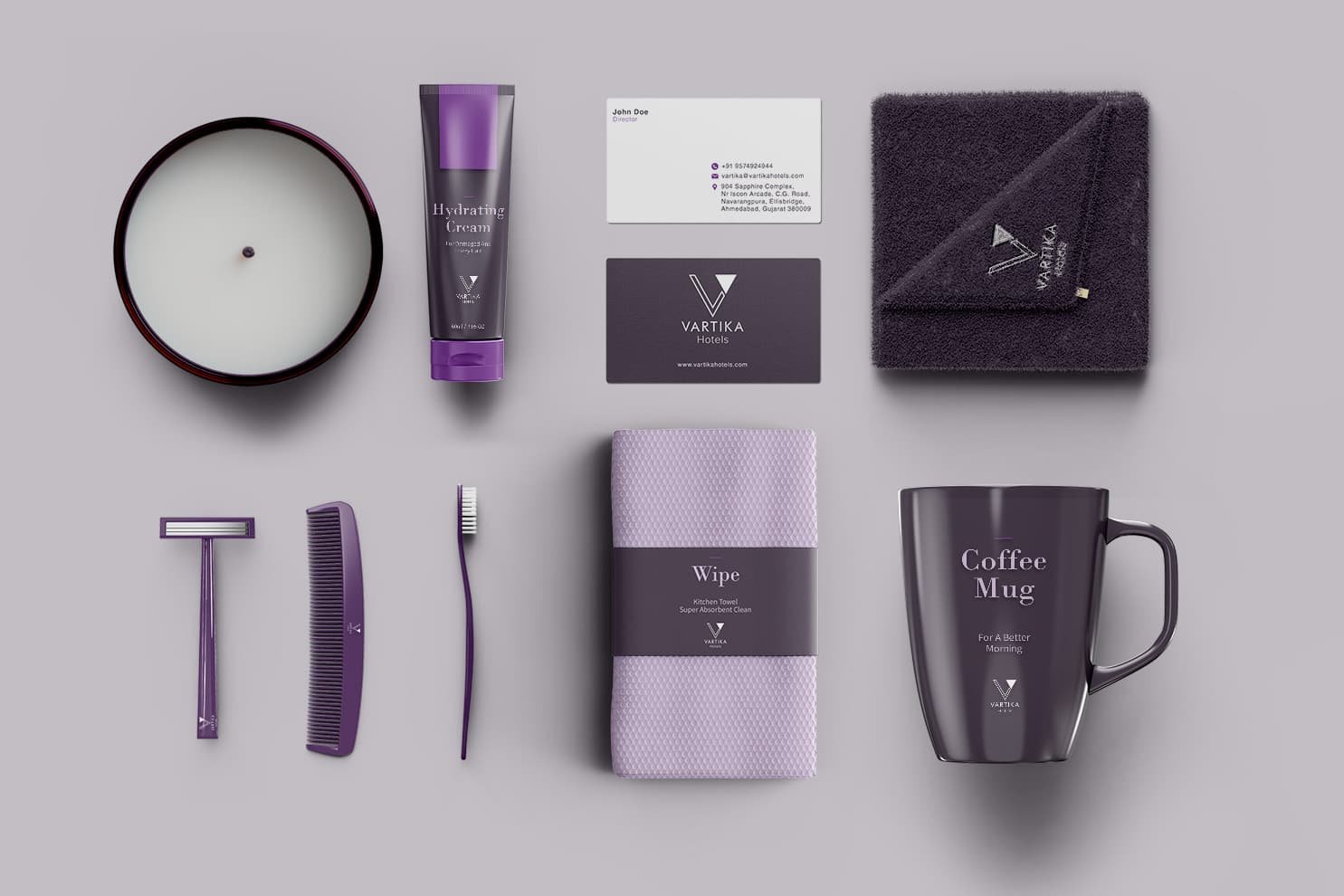Vartika Hotel Branding Pack Mockup Vartika Hotel Branding Pack Mockup